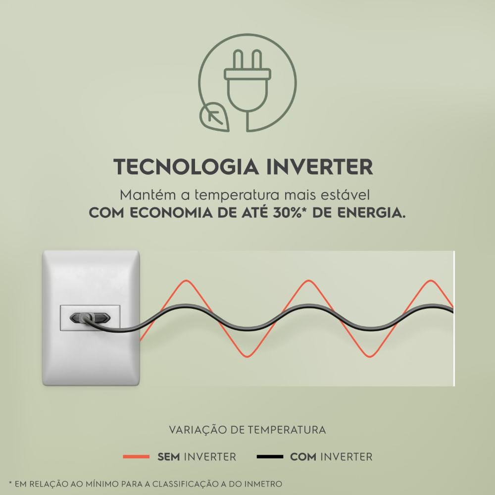 Geladeira Electrolux Frost Free Inverter 480L Efficient AutoSense 3 Portas Black Inox Look (IM7B) - 7