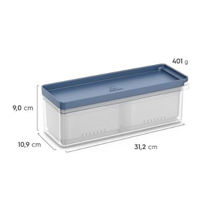 Kit Organizadores de Geladeira Electrolux Experience 3 Un Empilhável Modular com Escorredor