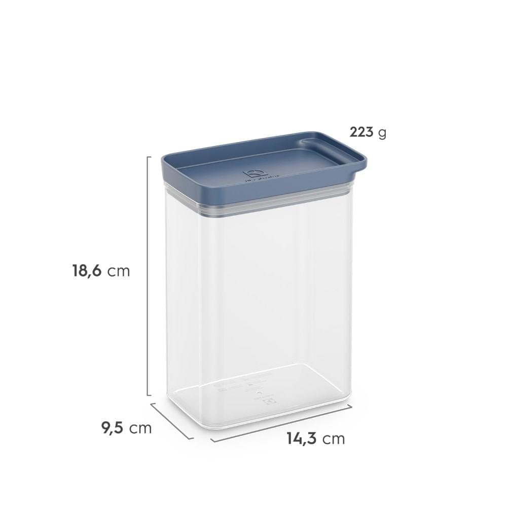 Kit Potes Herméticos Organizadores Electrolux Experience 6 Un Empilhável Modular - 5