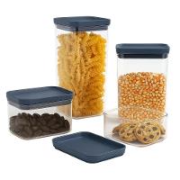 Kit Potes Herméticos Organizadores Electrolux Experience 6 Un Empilhável Modular - 1