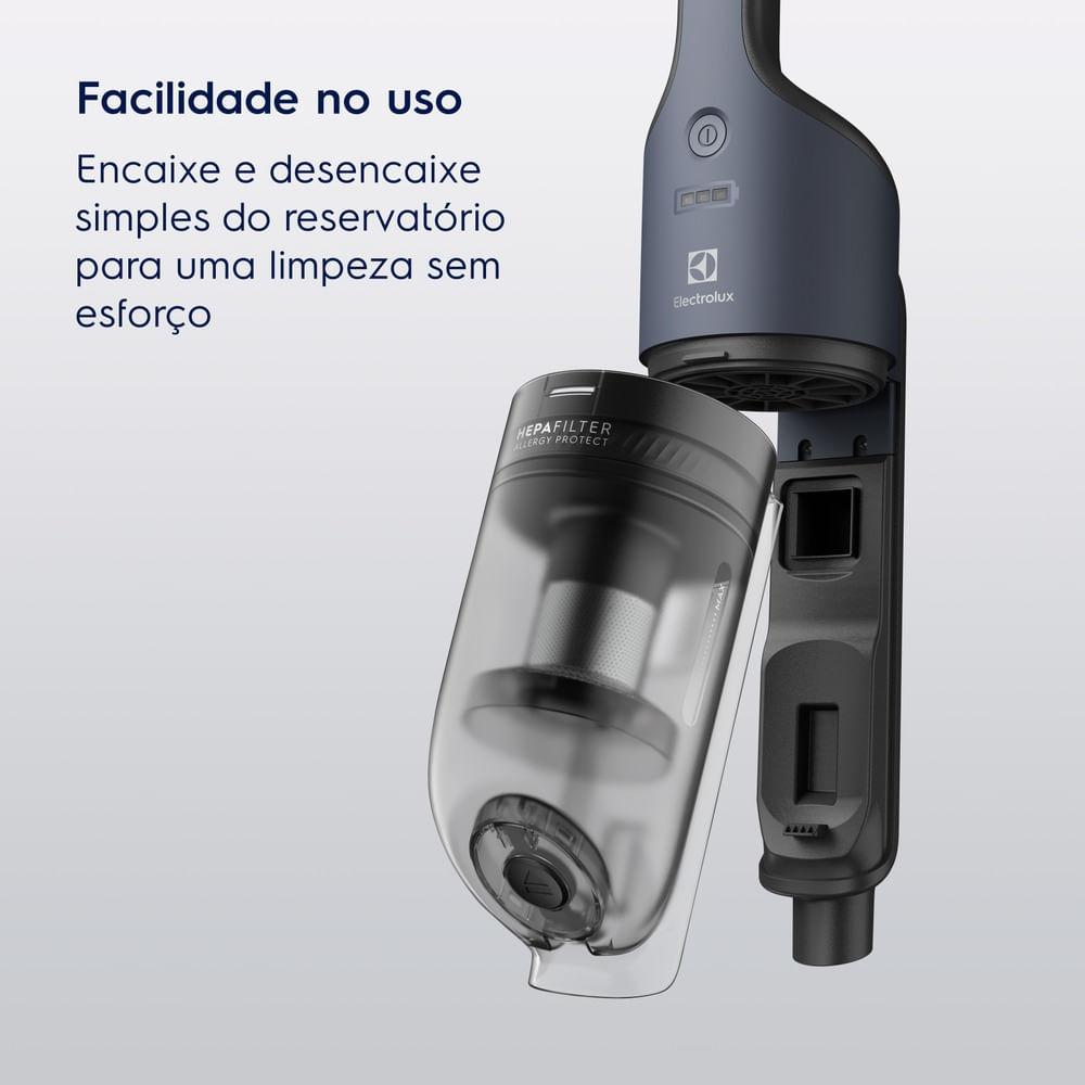 Aspirador de Pó Vertical Sem Fio Electrolux Ergorápido 2 em 1 Cyclonic Power até 30 min Azul (ERG019) - 7