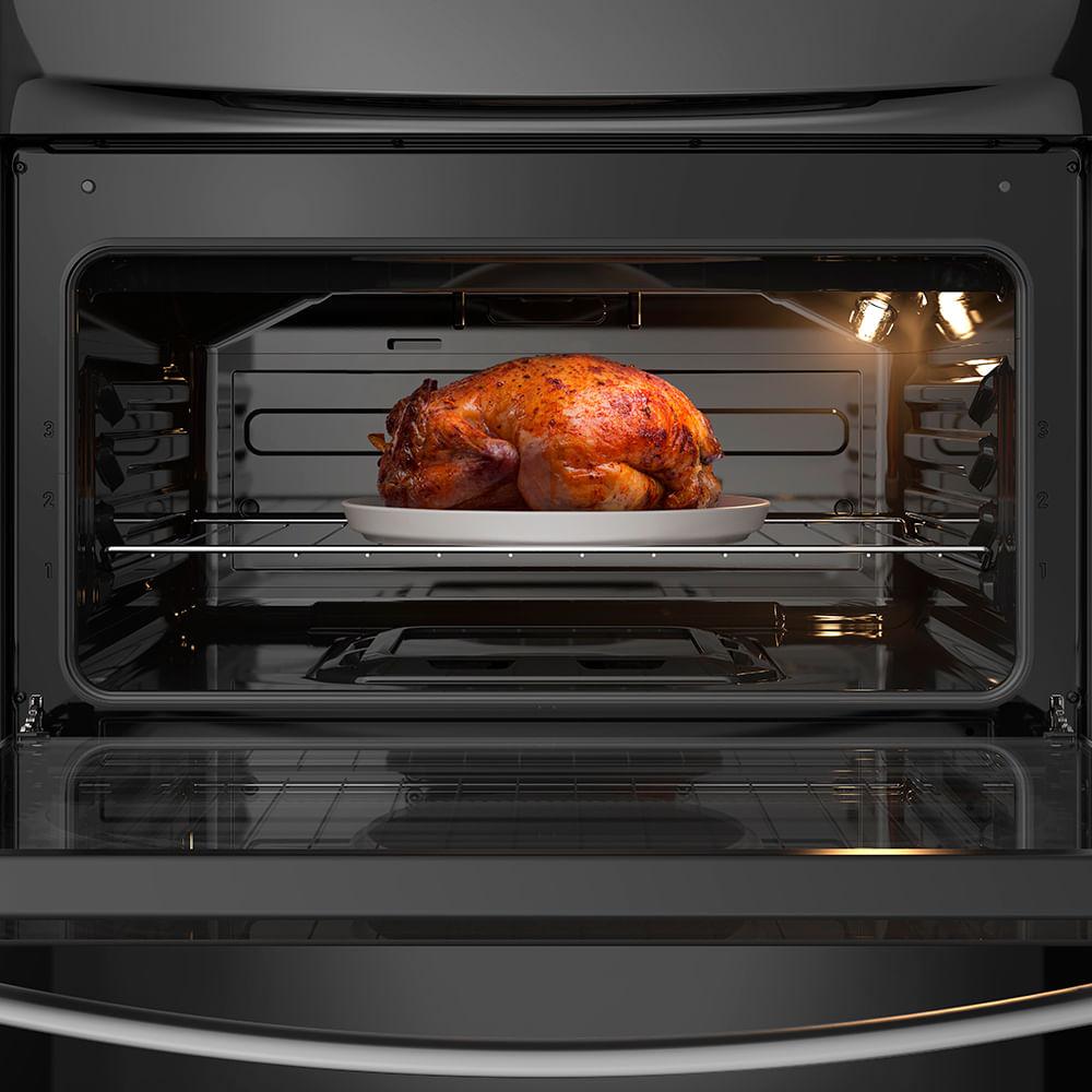 Fogão 5 Bocas Continental Preto Mesa de Vidro, Forno Eco Turbo e Tripla Chama (FC5GB) - 3