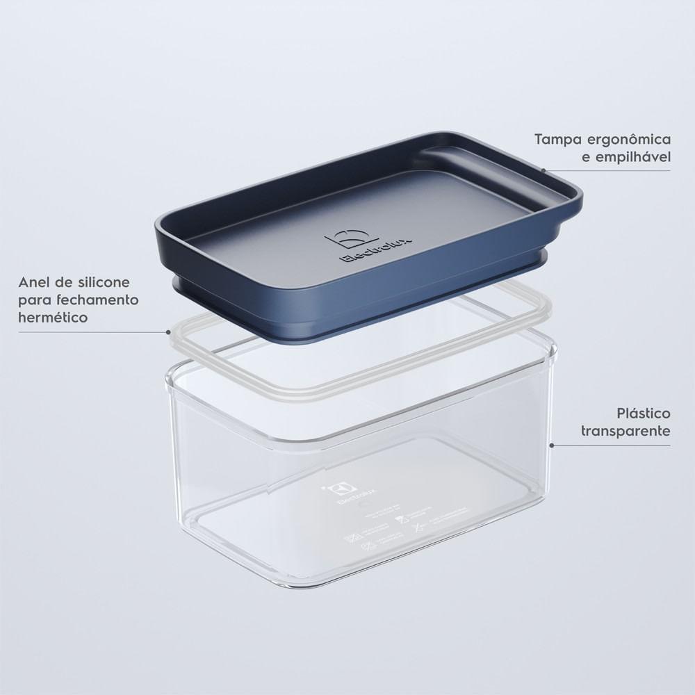 Pote Hermético Organizador Electrolux Experience Empilhável Modular 0,6L - 6