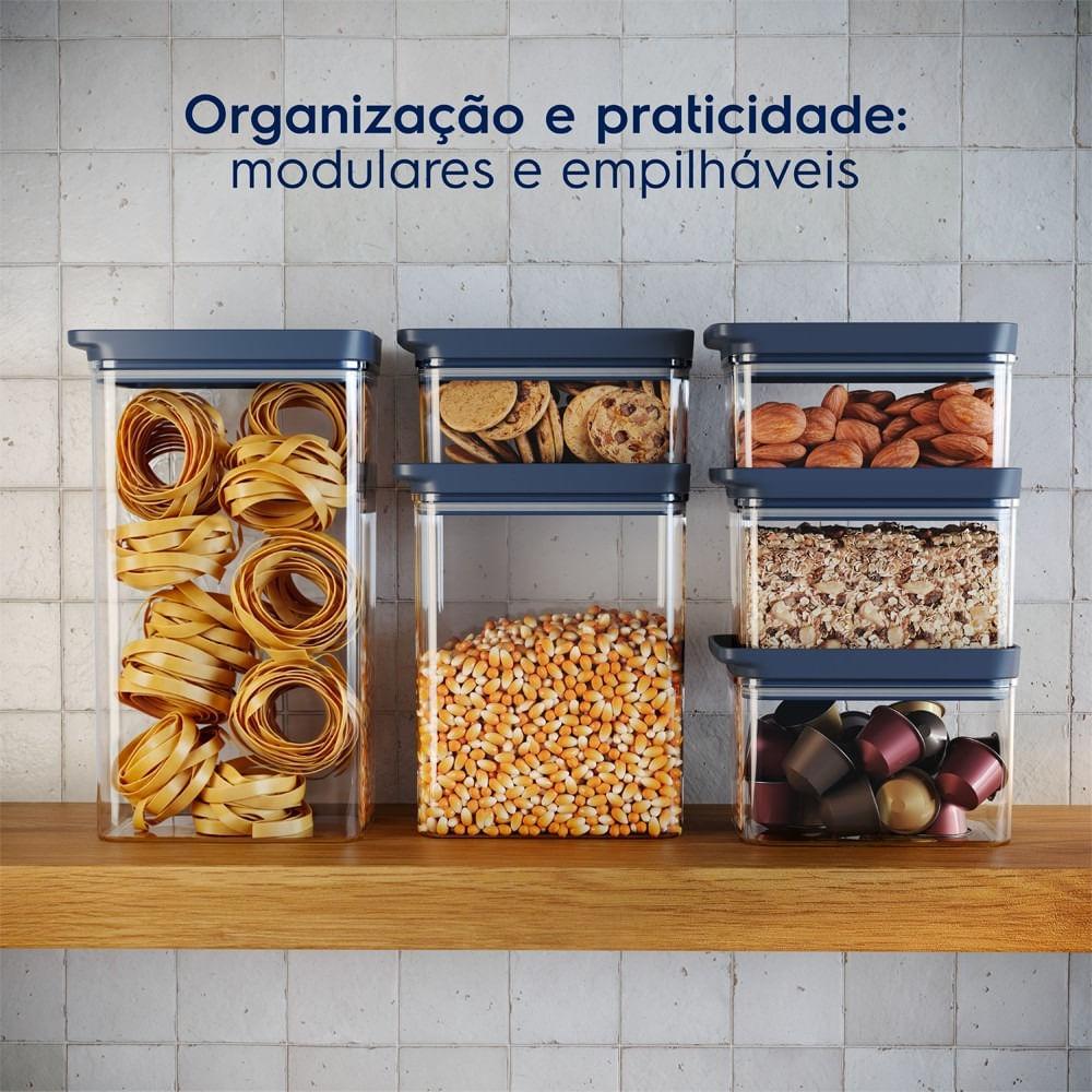 Pote Hermético Organizador Electrolux Experience Empilhável Modular 0,6L - 9
