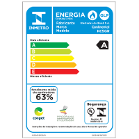 Cooktop 5 Bocas a Gás Continental Mesa de Vidro Preto com Acendimento Automático (KC5GR) - 8