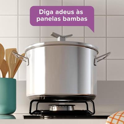 Cooktop 4 Bocas a Gás Continental Mesa de Vidro Preto com Acendimento Automático (KC4GR)
