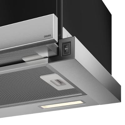 Depurador de Ar Electrolux 60cm Retrátil Inox Efficient com Luz de Led (DE6RS)