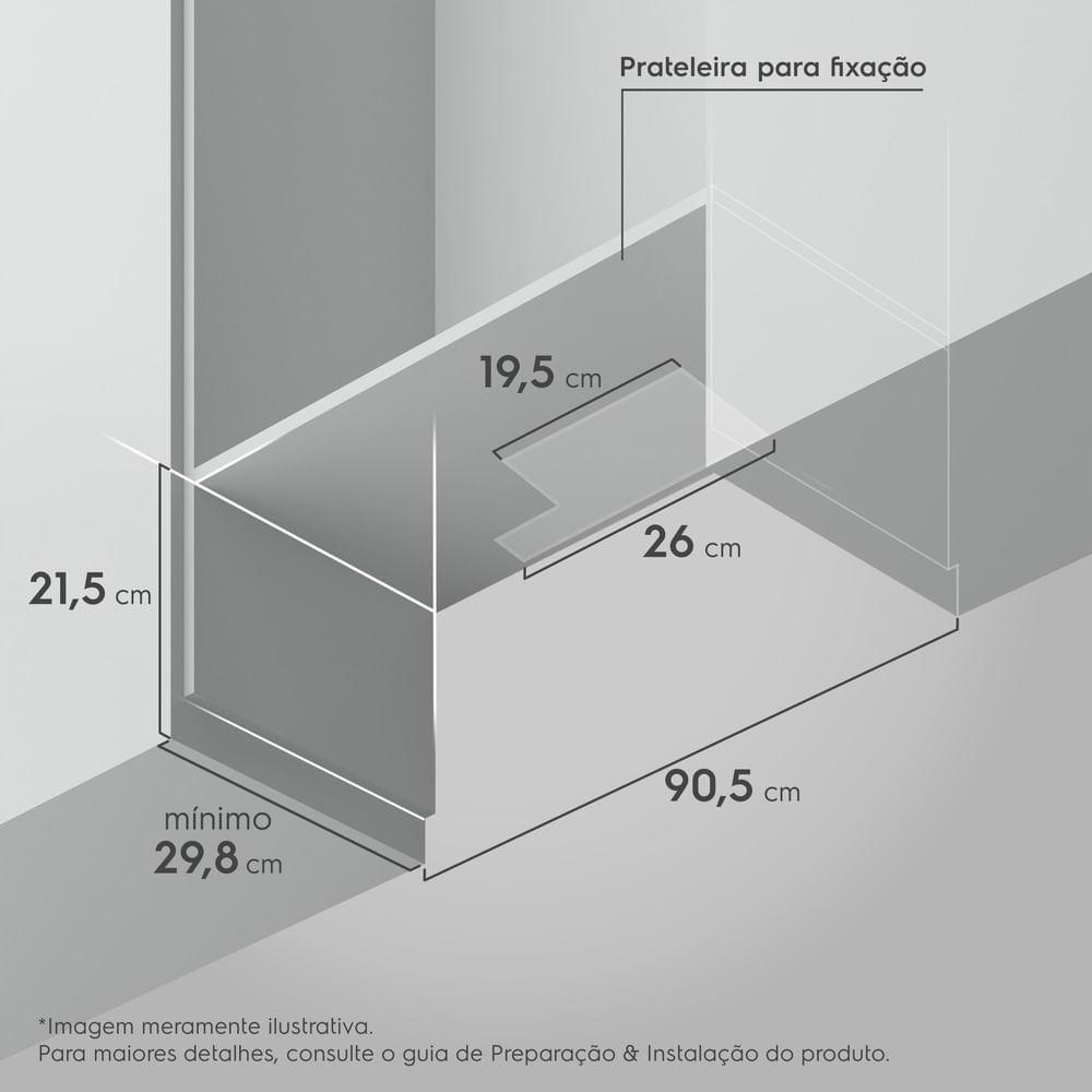 Depurador de Ar Electrolux 90cm Retrátil Preto Efficient com Luz de Led (DE9RB) - 3