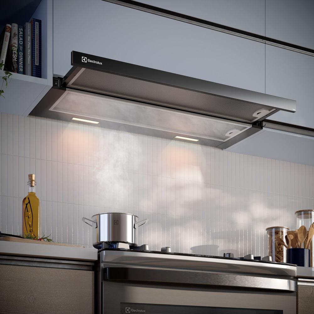 Depurador de Ar Electrolux 90cm Retrátil Preto Efficient com Luz de Led (DE9RB) - 7