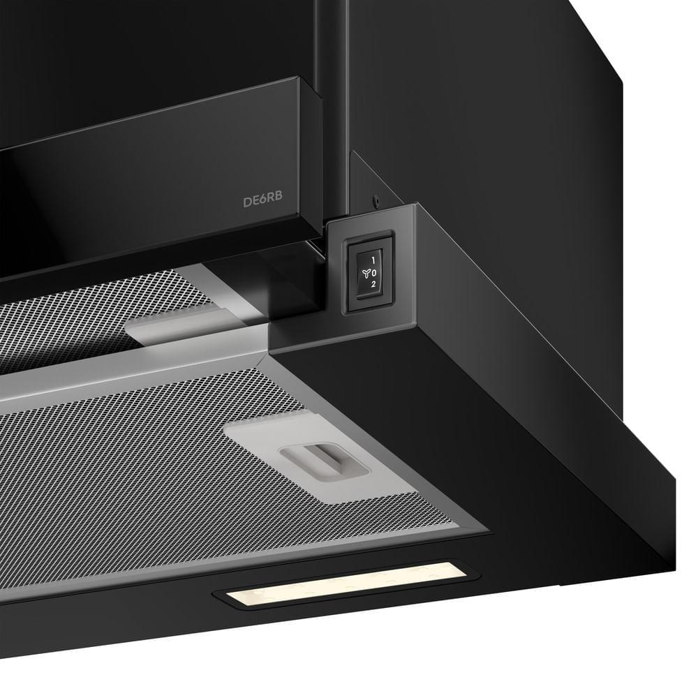 Depurador de Ar Electrolux 60cm Retrátil Preto Efficient com Luz de Led (DE6RB) - 6