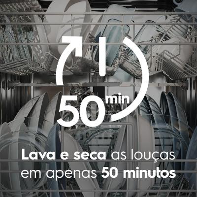 Lava-Louça Electrolux 10 Serviços Inox com Programa Lava & Seca 50 min (LS10E)