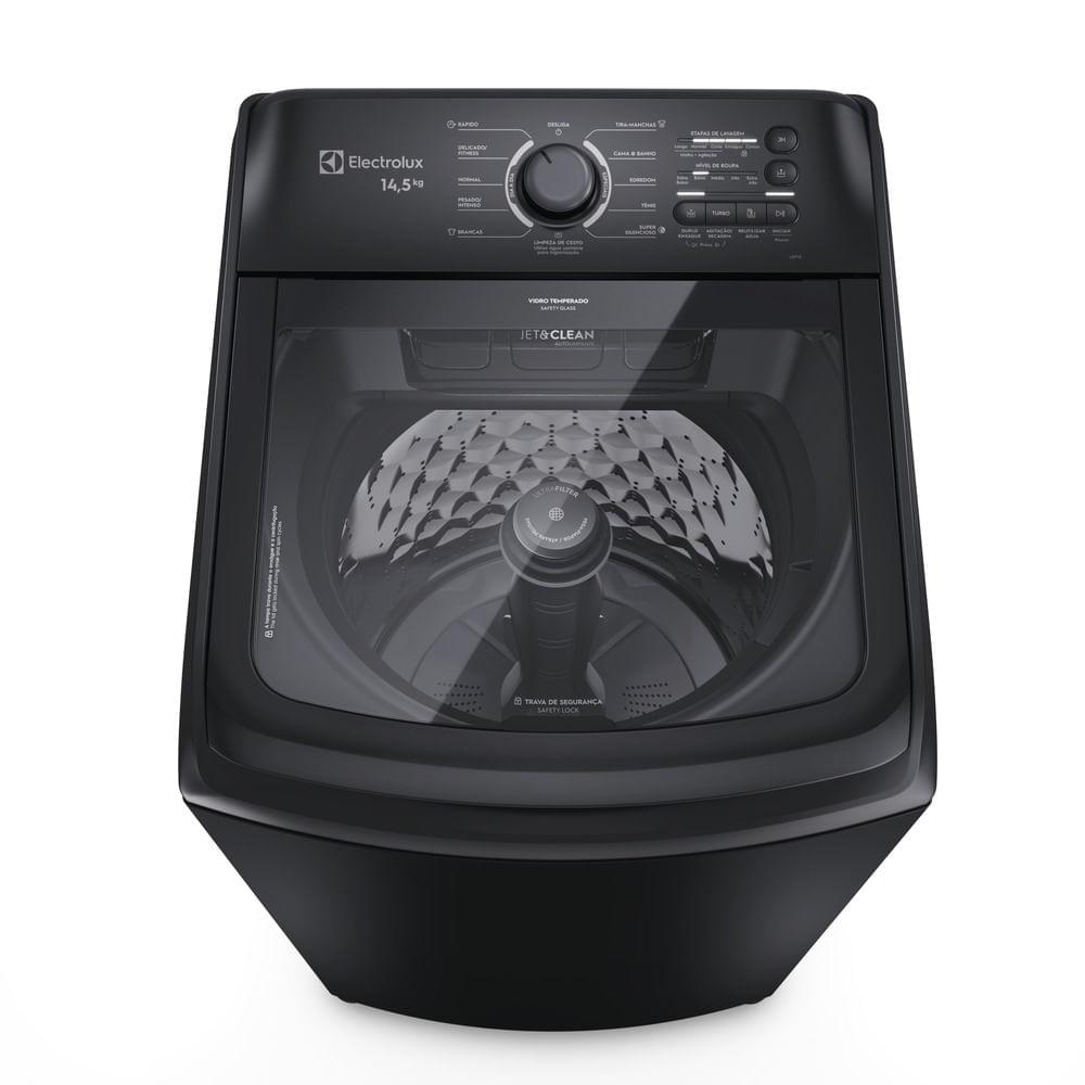 Máquina de Lavar Electrolux 14,5kg Preta Efficient Cesto Inox, Jet&Clean e Filtro Fiapos (LEP15) - 1