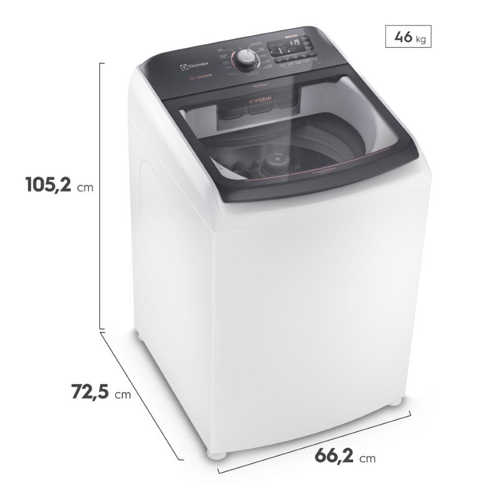 Máquina de Lavar 15kg Electrolux Premium Care com Cesto Inox. Jet&Clean e Time Control (LEC15) - 3