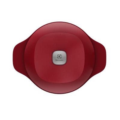 Panela de Ferro Fundido Esmaltado Caçarola Electrolux Expert 24cm Vermelha