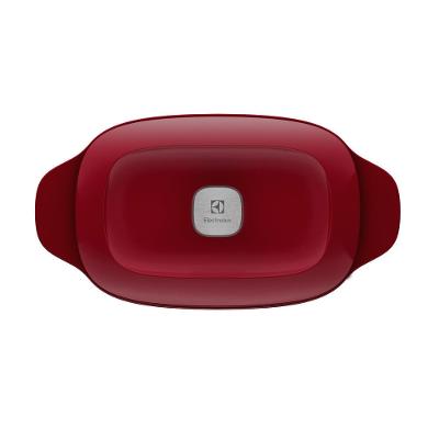 Panela de Ferro Fundido Esmaltado Oval Electrolux Expert 27cm Vermelha