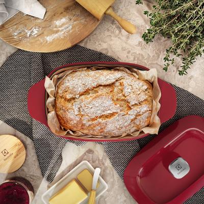 Panela de Ferro Fundido Esmaltado Oval Electrolux Expert 27cm Vermelha