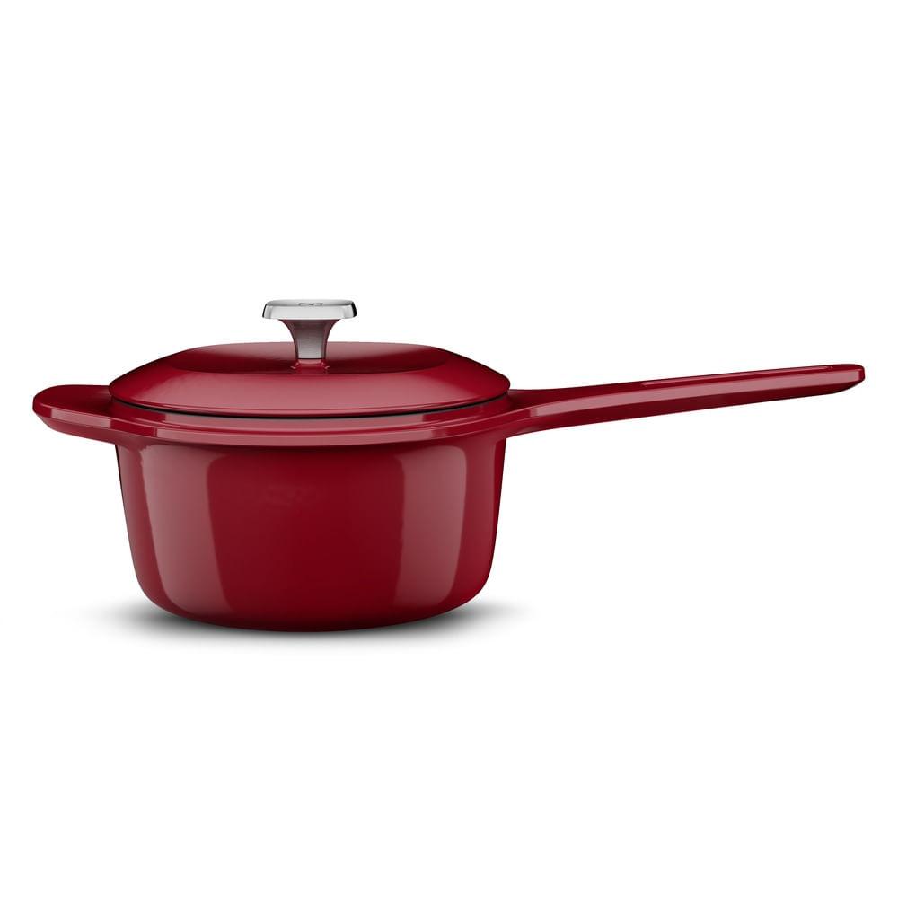 Panela de Ferro Fundido Esmaltado Molheira Electrolux Expert 20cm Vermelha - 1