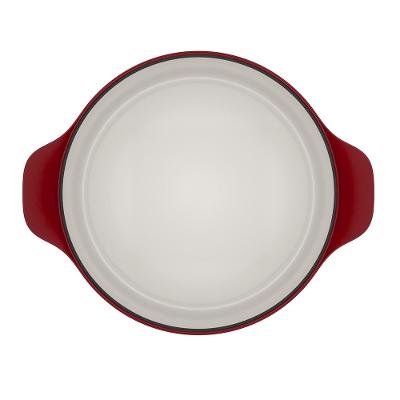 Panela Wok de Ferro Fundido Esmaltado Electrolux Expert 30cm Vermelha