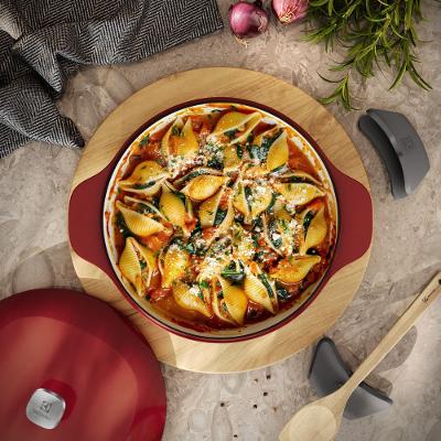 Panela Wok de Ferro Fundido Esmaltado Electrolux Expert 30cm Vermelha