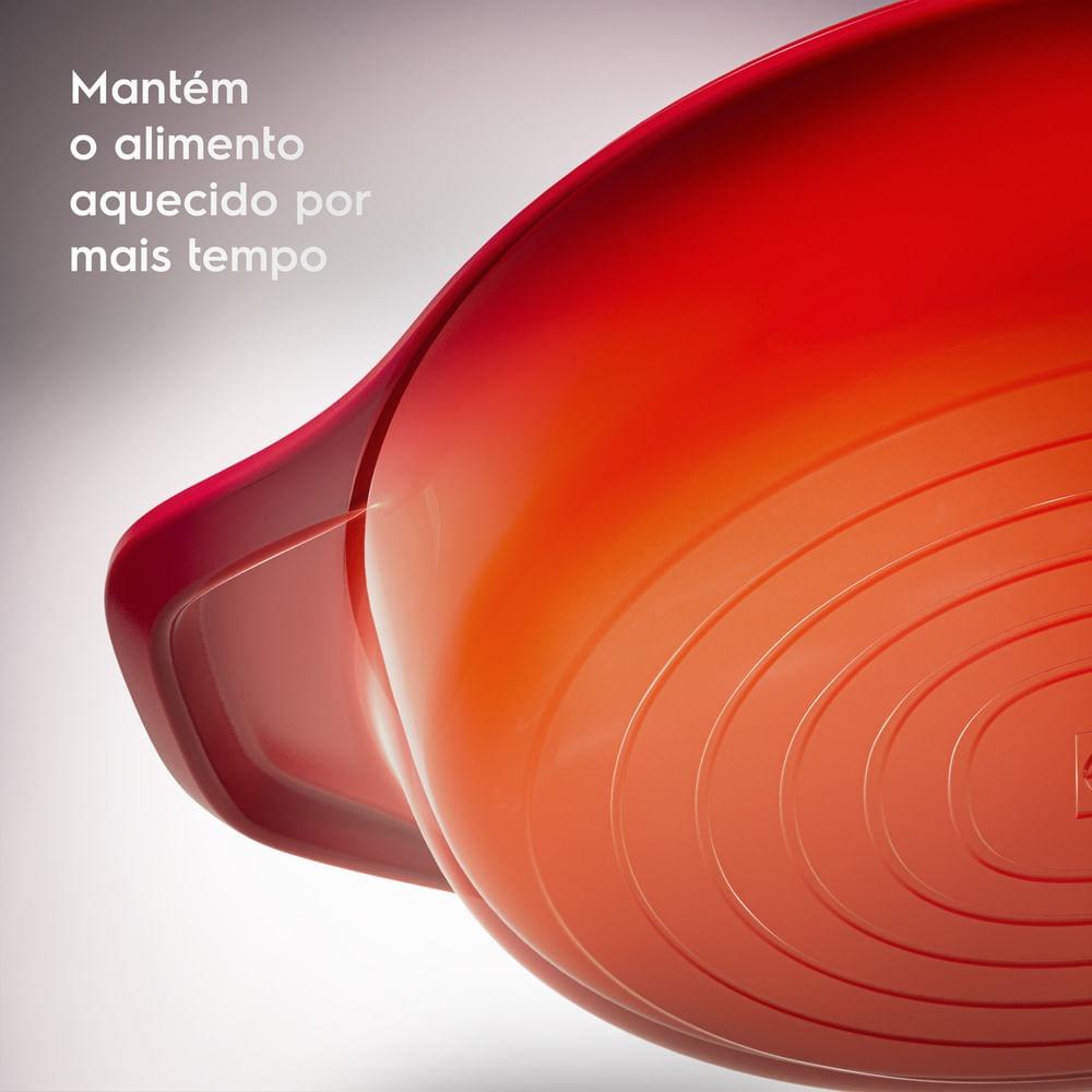 Frigideira de Ferro Fundido Esmaltado Electrolux Expert 26cm Vermelha - 9