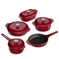 Frigideira de Ferro Fundido Esmaltado Electrolux Expert 26cm Vermelha - 8