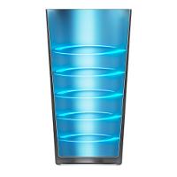 Copo Térmico de Cerveja e Chopp Electrolux Home Bar 560ml Inox Degrade Azul e Preto - 5