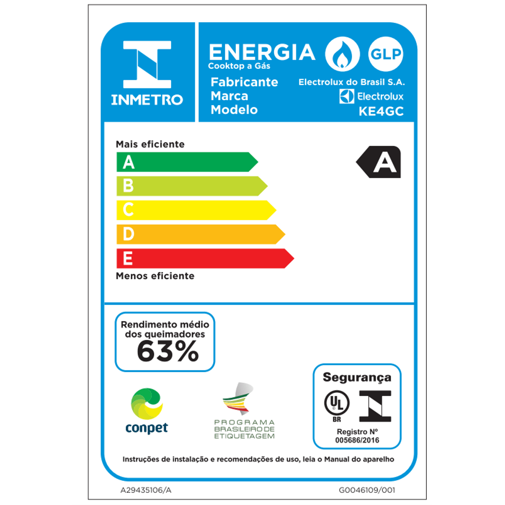 Cooktop 4 Bocas a Gás Electrolux Mesa Vidro Experience Tripla Chama e Grade de Ferro (KE4GC) - 8