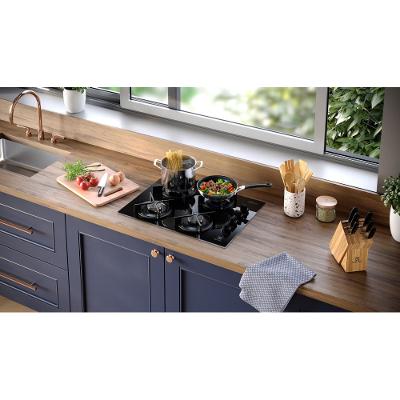 Cooktop 4 Bocas a Gás Electrolux Mesa Vidro Experience Tripla Chama e Grade de Ferro (KE4GC)