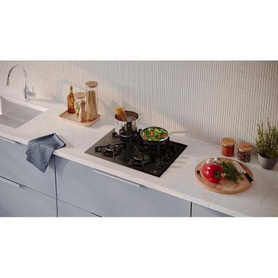Cooktop 4 Bocas a Gás Electrolux Mesa de Vidro Efficient Grade de Aço Fosco (KE4GR)
