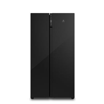 Geladeira Electrolux Frost Free Inverter 526L Efficient com AutoSense Side by Side Vidro Preto (ES5GB)