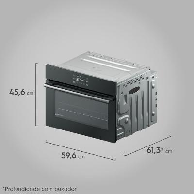 Forno de Embutir Elétrico Electrolux 50L Experience Air Fryer, PerfectCook360 e Painel Touch (OE5EA)