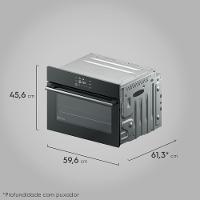 Forno de Embutir Elétrico Electrolux 50L Experience Air Fryer, PerfectCook360 e Painel Touch (OE5EA) - 3