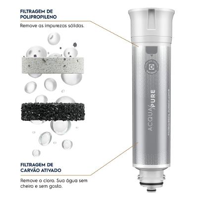 Kit 6 Filtros/Refis Originais de Água Acqua Pure para Purificador Electrolux PE12A/PE12B/PE12G/PE12V/PE12P