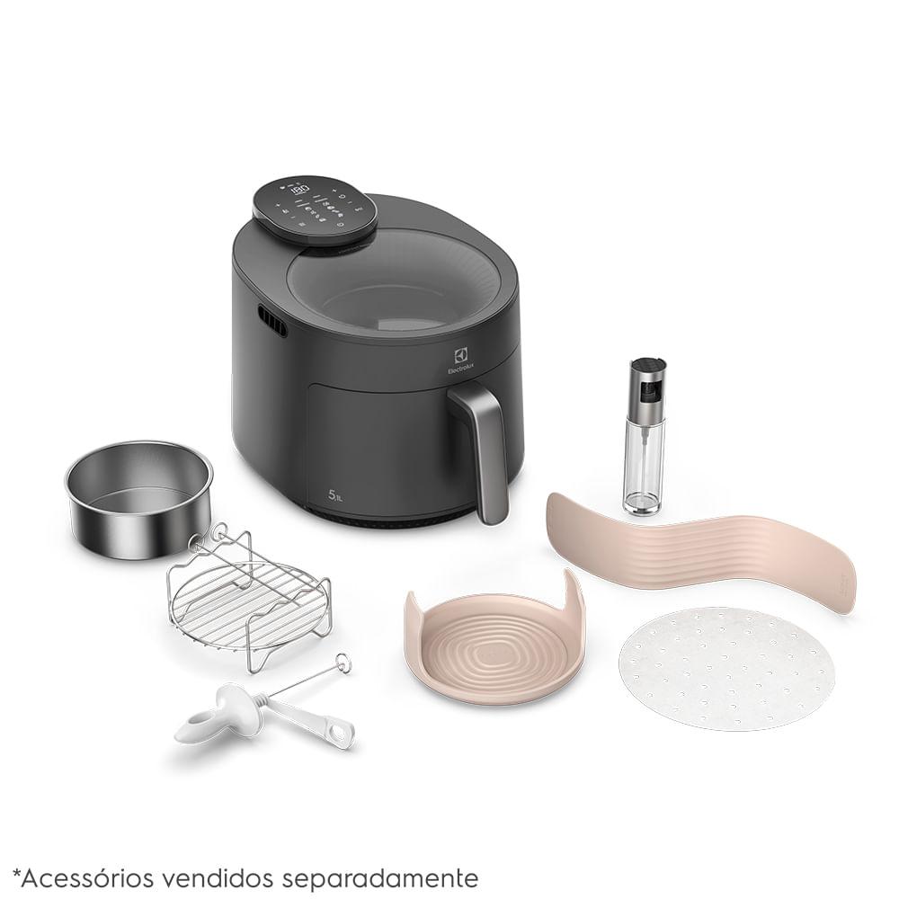 Air Fryer Electrolux por Rita Lobo 5,1L Cinza Expert c/Visor 1500W (EAF170) - 3