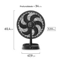 Ventilador de Mesa Electrolux 40cm 6 Pás Efficient DuoForce Air+ Cinza (EFD40) - 2