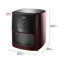 Air Fryer Oven Electrolux por Rita Lobo 12L Digital Vermelha Escura Experience 1700W (EAF86) - 2