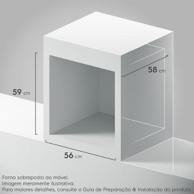 Forno de Embutir Elétrico Electrolux 80L Experience Air fryer, PerfectCook360 e Painel Touch (OE8EA)
