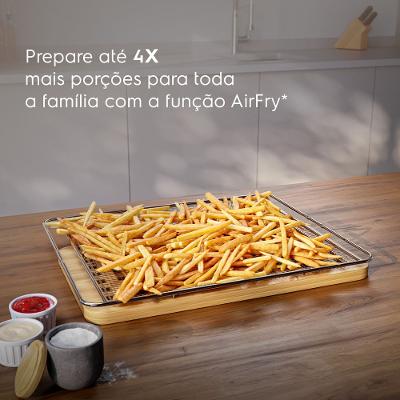 Forno de Embutir Elétrico Electrolux 80L Experience Air fryer, PerfectCook360 e Painel Touch (OE8EA)