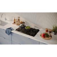 Cooktop 5 Bocas Gás Electrolux Mesa de Vidro Efficient Tripla Chama e Grade Aço Fosco (KE5GT) - 6
