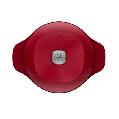Jogo de Panelas Electrolux de Ferro Fundido Esmaltado Vermelha Expert com 3 Peças