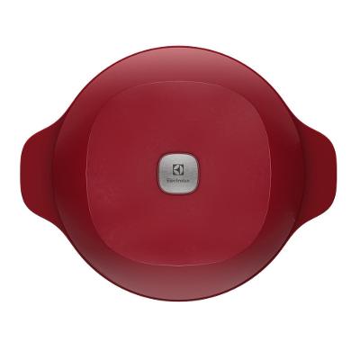 Jogo de Panelas Electrolux de Ferro Fundido Esmaltado Vermelha Expert 2 Peças