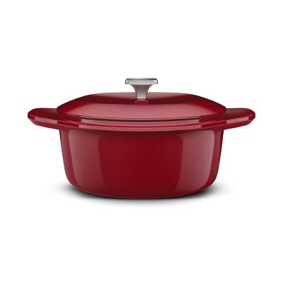 Jogo de Panelas Electrolux de Ferro Esmaltado Vermelhas 5 peças Expert