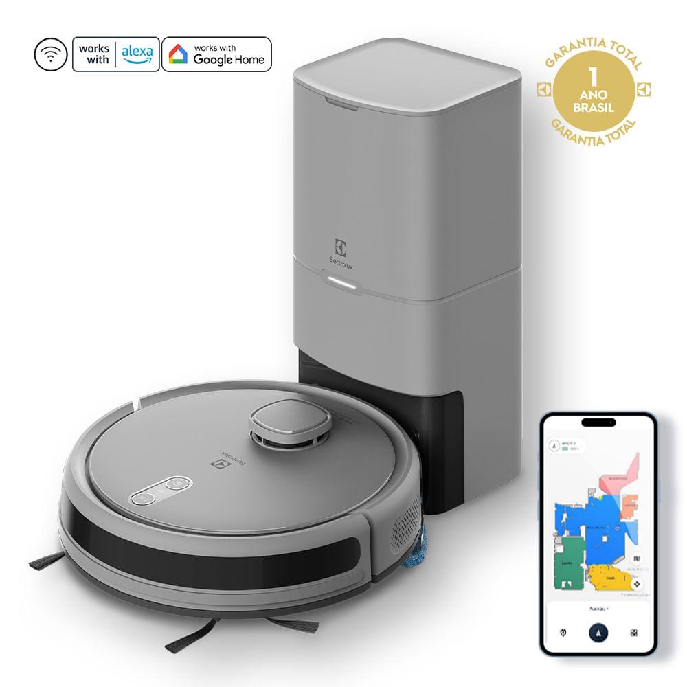 Robô Aspirador Electrolux 4 em 1 Wi-Fi Experience até 1h40 Mapeamento e Base Autolimpante (ERB80) - 1
