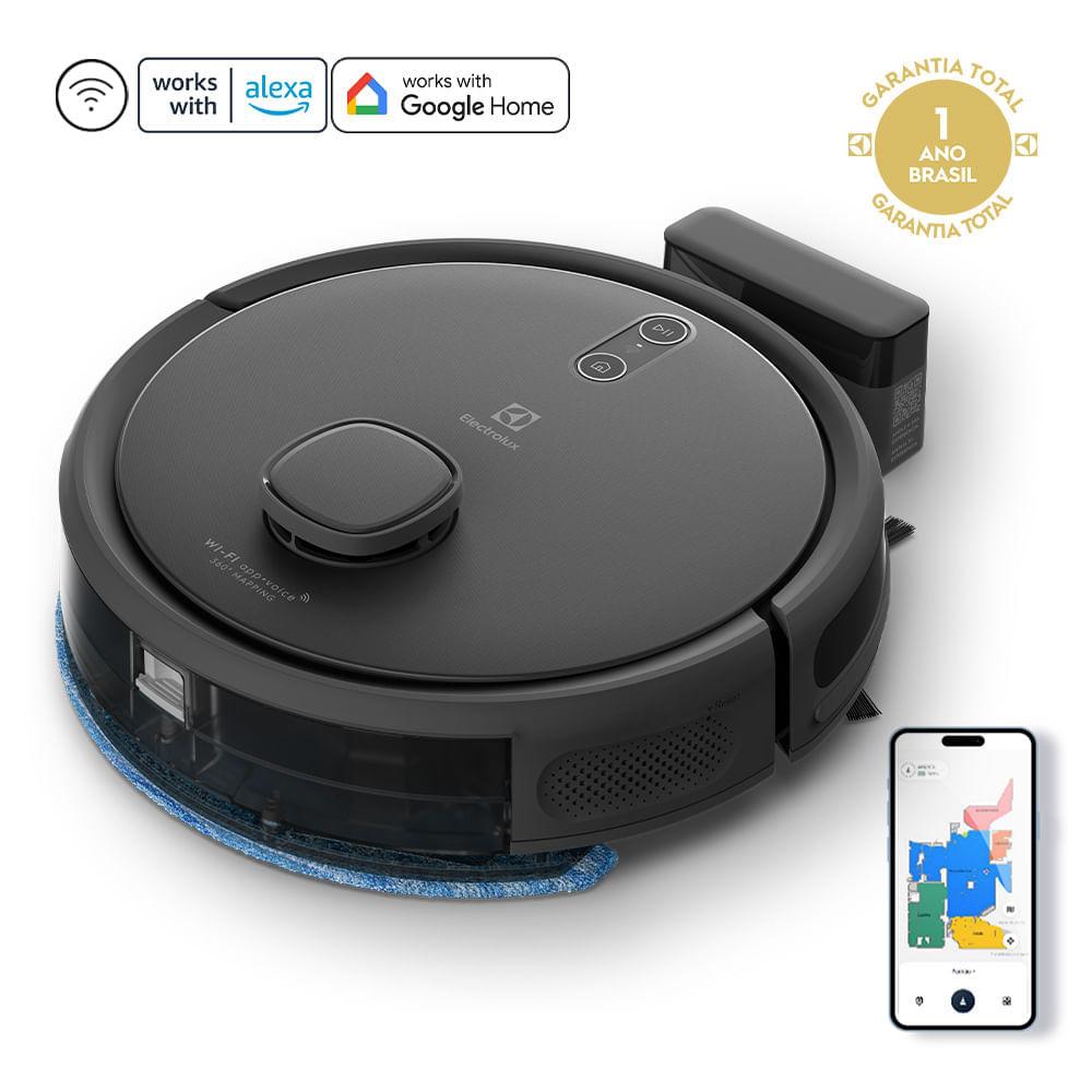 Robô Aspirador Electrolux 4 em 1 Wi-Fi Experience até 1h40 Mapeamento Preto (ERB60) - 3