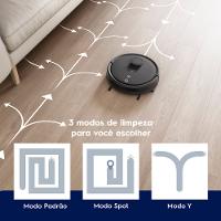 Robô Aspirador Electrolux 4 em 1 Wi-Fi Experience até 1h40 Mapeamento Preto (ERB60) - 9
