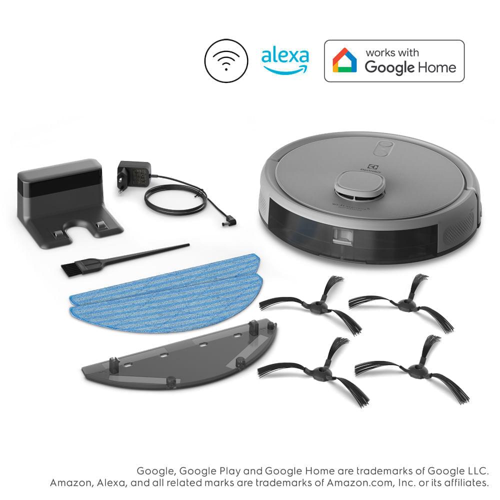Robô Aspirador Electrolux 4 em 1 Wi-Fi Experience até 1h40 Mapeamento Cinza (ERB61) - 5