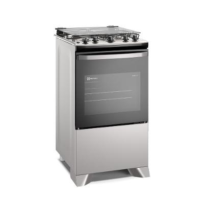 Fogão 4 bocas Electrolux Cinza Efficient Mesa Inox, PerfectCook e VaporBake® (FE4IG)