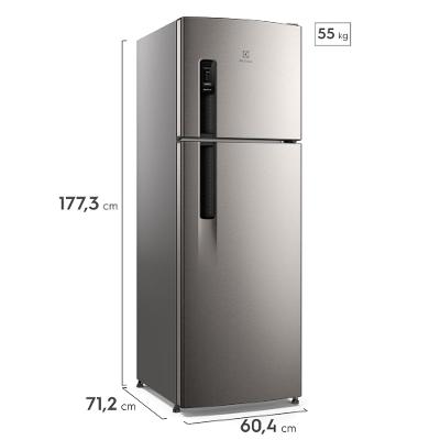 Geladeira Electrolux Frost Free 380L AutoSense Duplex Inox Look (TF41S)
