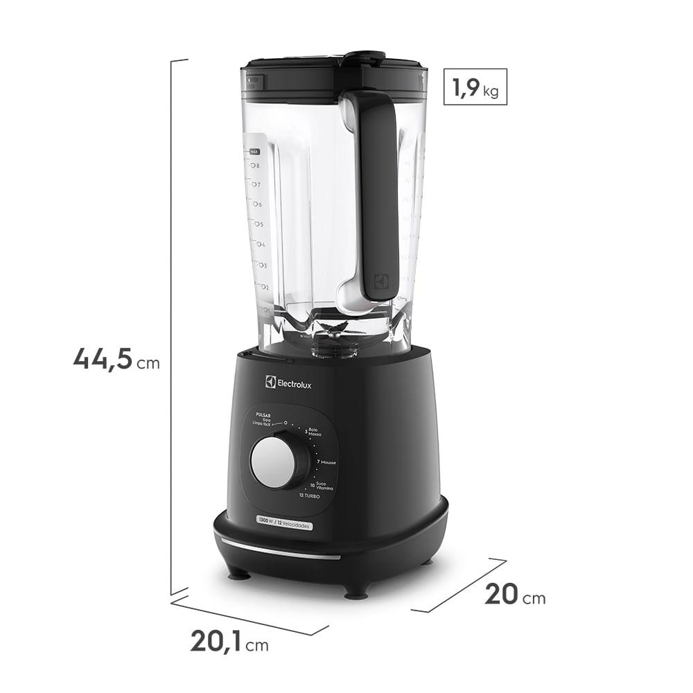 Liquidificador Electrolux 1300W 3.2L Efficient TriForce 12 Velocidades Preto (EBL1300) - 2