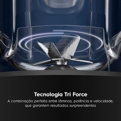 Liquidificador Electrolux 1300W 3.2L Efficient TriForce 12 Velocidades Preto (EBL1300)